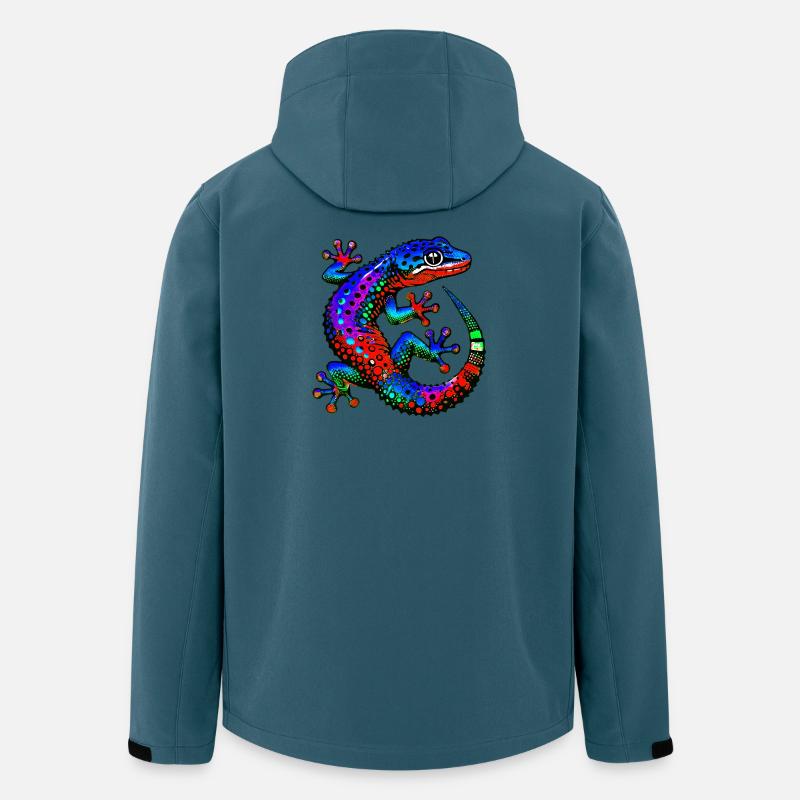 Gecko - Veste softshell homme en polyester recyclé Stanley/Stella - bleu pétrole foncé