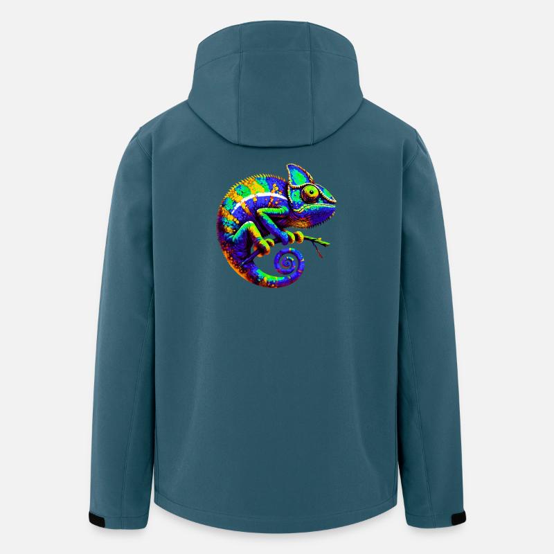 Chamäleon - Recycelte Männer Softshell-Jacke von Stanley/Stella - Dunkles Petrol