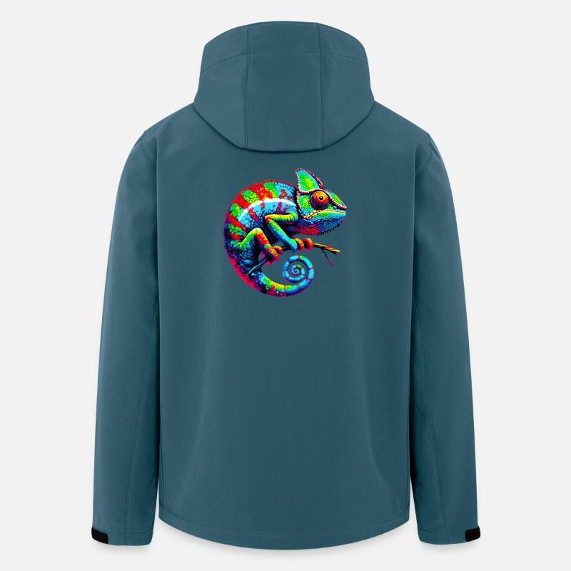 Chamäleon - Recycelte Männer Softshell-Jacke von Stanley/Stella - Dunkles Petrol