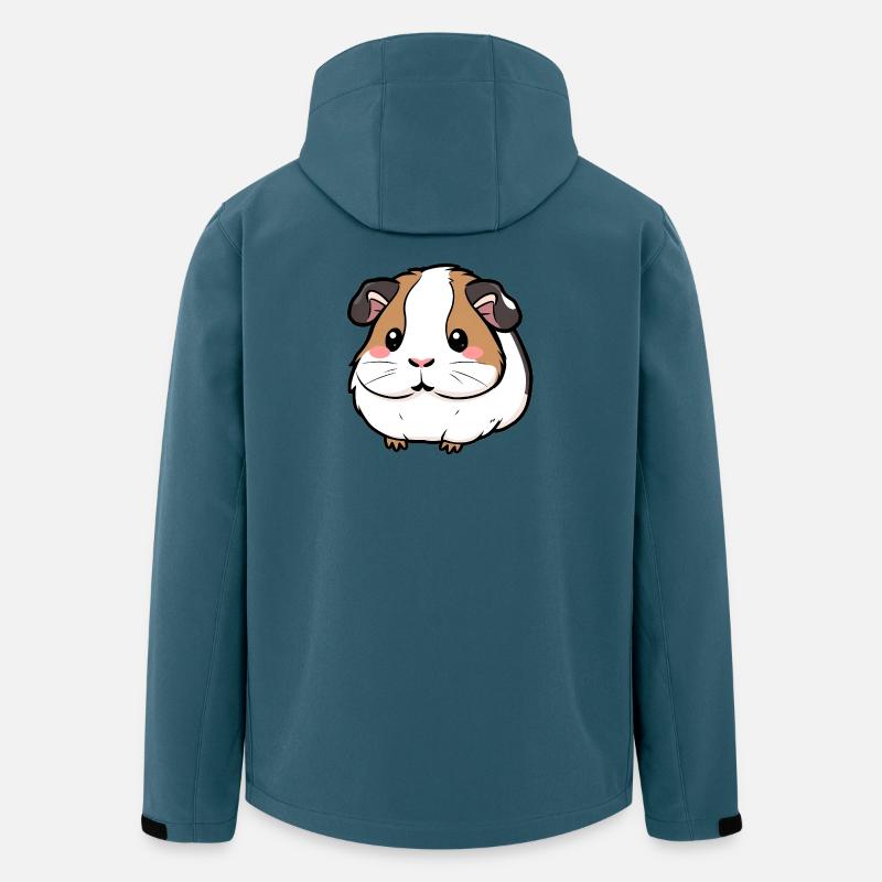 Meerschweinchen - Recycelte Männer Softshell-Jacke von Stanley/Stella - Dunkles Petrol