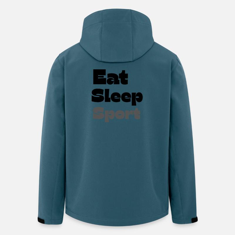 Essen Schlaf Sport - Recycelte Männer Softshell-Jacke von Stanley/Stella - Dunkles Petrol