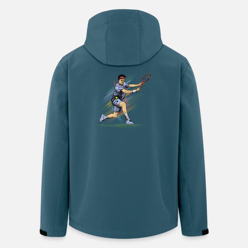 Tennis - Recycelte Männer Softshell-Jacke von Stanley/Stella - Dunkles Petrol