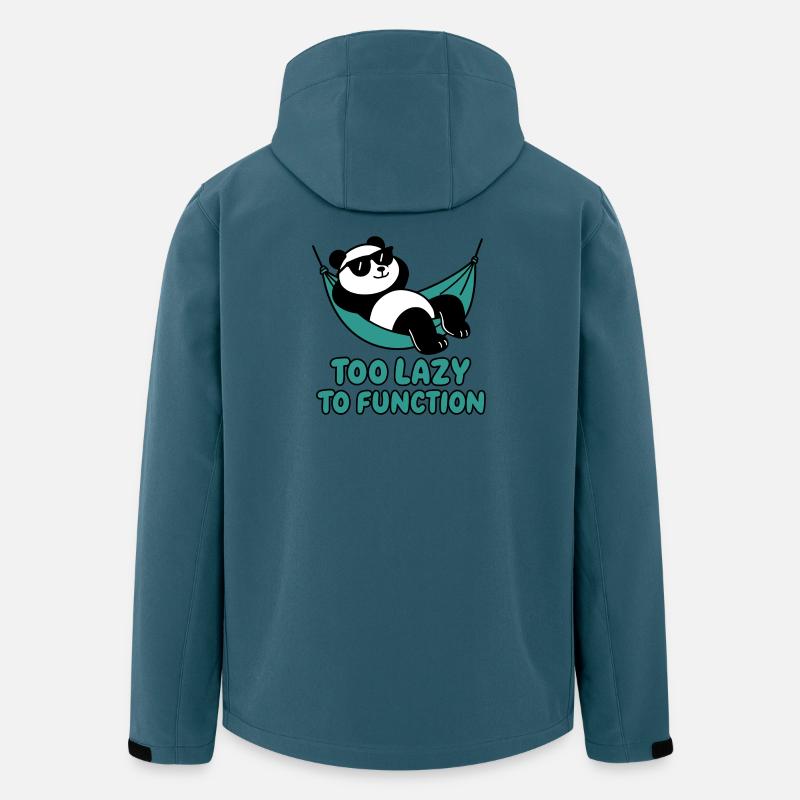 Chill Panda with sunglasses and hammock - Men’s Recycled Softshell Jacket by Stanley/Stella - stargazer