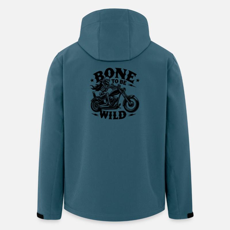 Bone to be Wild - Recycelte Männer Softshell-Jacke von Stanley/Stella - Dunkles Petrol