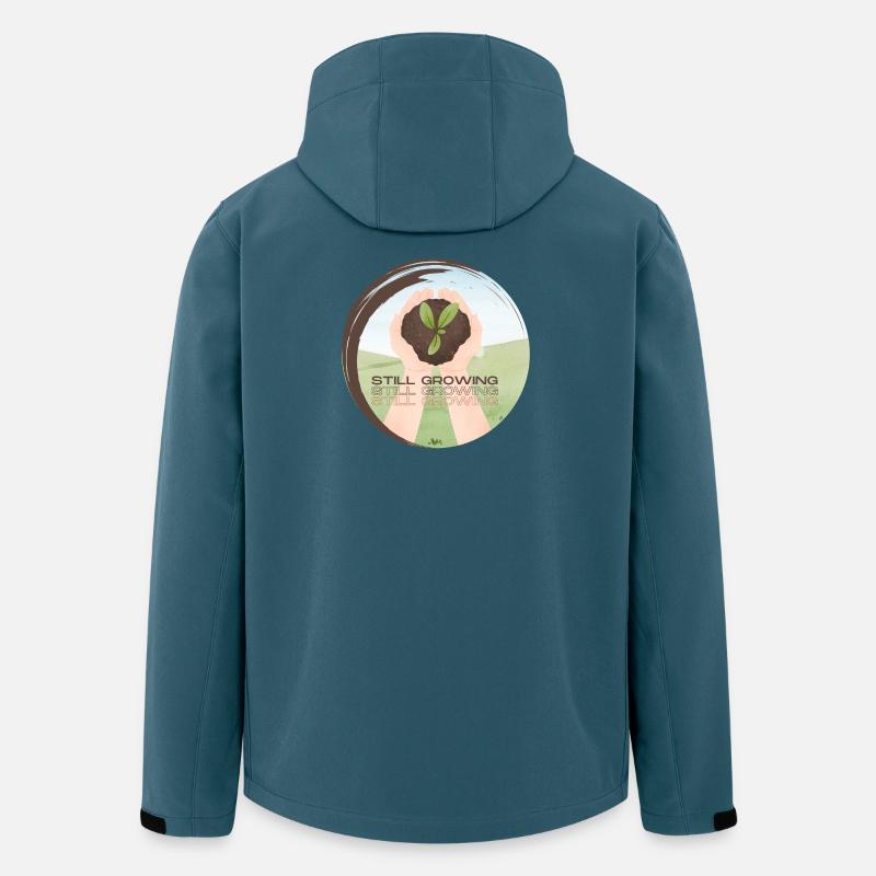 Still Growing – Wachsende Pflanze - Recycelte Männer Softshell-Jacke von Stanley/Stella - Dunkles Petrol