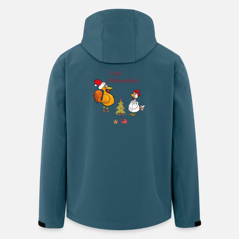 Coole Weihnachten  - Recycelte Männer Softshell-Jacke von Stanley/Stella - Dunkles Petrol