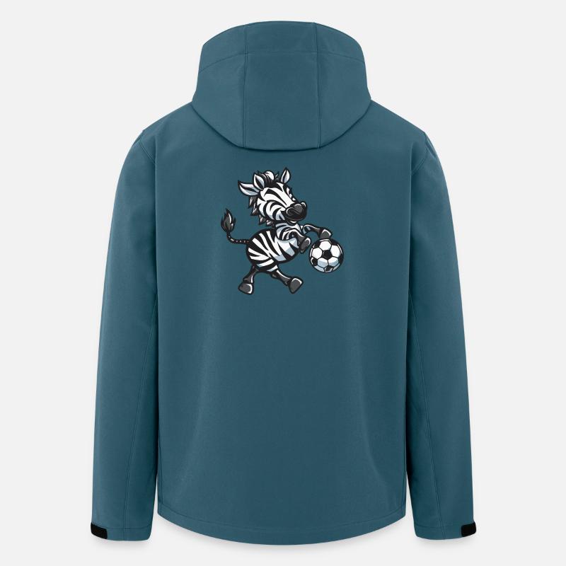 Zebraspieler mit Ball - Recycelte Männer Softshell-Jacke von Stanley/Stella - Dunkles Petrol