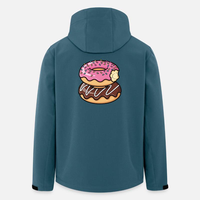 Sweet Stack Donuts Pop Art - Recycelte Männer Softshell-Jacke von Stanley/Stella - Dunkles Petrol