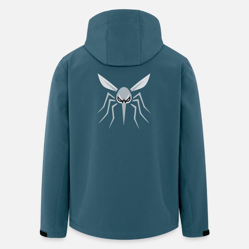 Moskito, Mücke, Insekt, Böse - Recycelte Männer Softshell-Jacke von Stanley/Stella - Dunkles Petrol