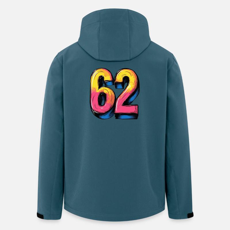 62 nummer färgglada - Återvunnen softshell-jacka Herr Stanley/Stella Discoverer - mörk petrol