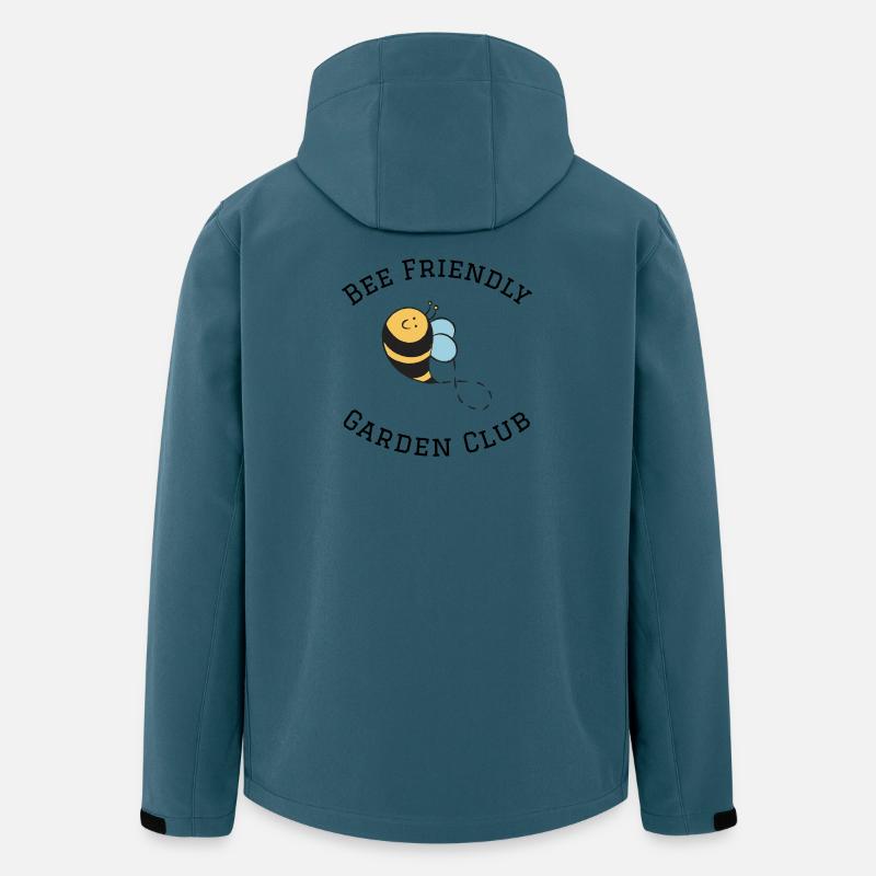 Bienenfreundlicher Gartenclub Honigbienengarten-Tee - Recycelte Männer Softshell-Jacke von Stanley/Stella - Dunkles Petrol