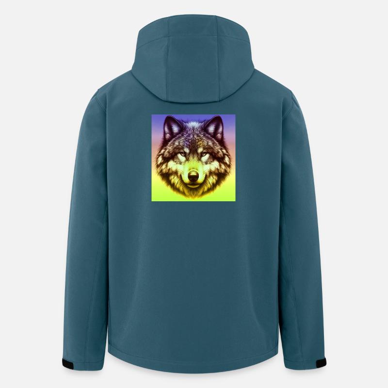 Wolf - Recycelte Männer Softshell-Jacke von Stanley/Stella - Dunkles Petrol