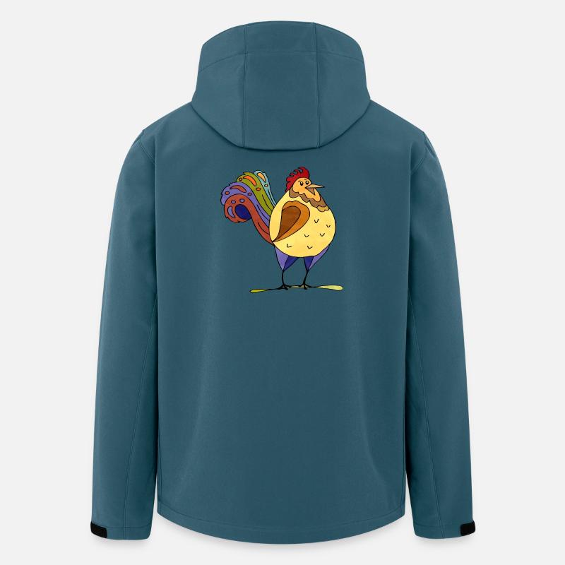 Hahn - Recycelte Männer Softshell-Jacke von Stanley/Stella - Dunkles Petrol