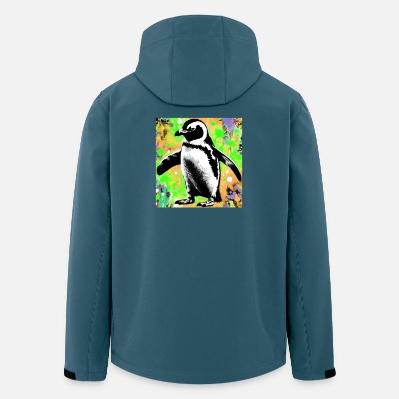 Pinguin - Recycelte Männer Softshell-Jacke von Stanley/Stella - Dunkles Petrol