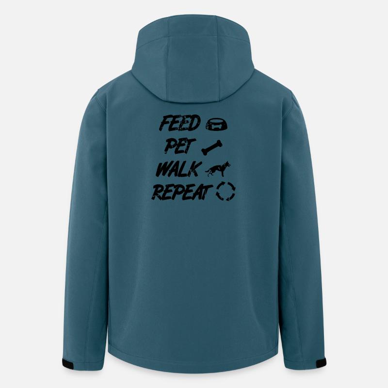 Schäferhund Spruch - Recycelte Männer Softshell-Jacke von Stanley/Stella - Dunkles Petrol