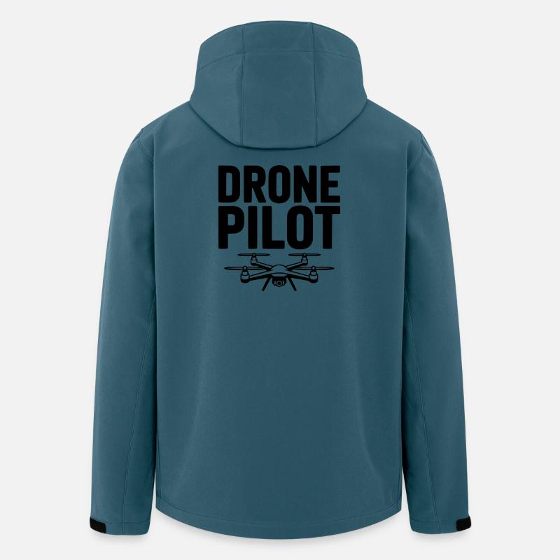 Drohnen-Pilot - Recycelte Männer Softshell-Jacke von Stanley/Stella - Dunkles Petrol