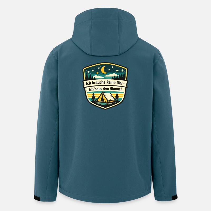 Camper - Recycelte Männer Softshell-Jacke von Stanley/Stella - Dunkles Petrol