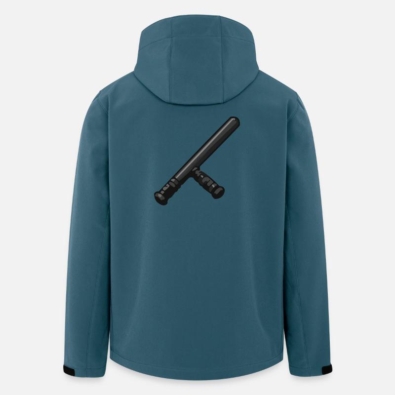 Dark Baton Graphic - Veste softshell homme en polyester recyclé Stanley/Stella - bleu pétrole foncé