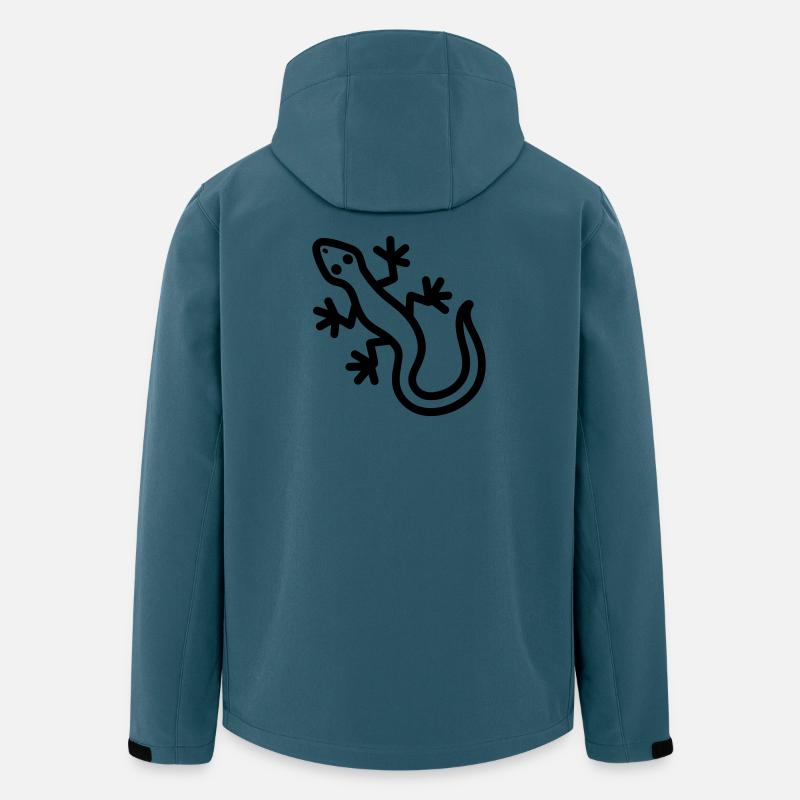 Eidechse - Recycelte Männer Softshell-Jacke von Stanley/Stella - Dunkles Petrol