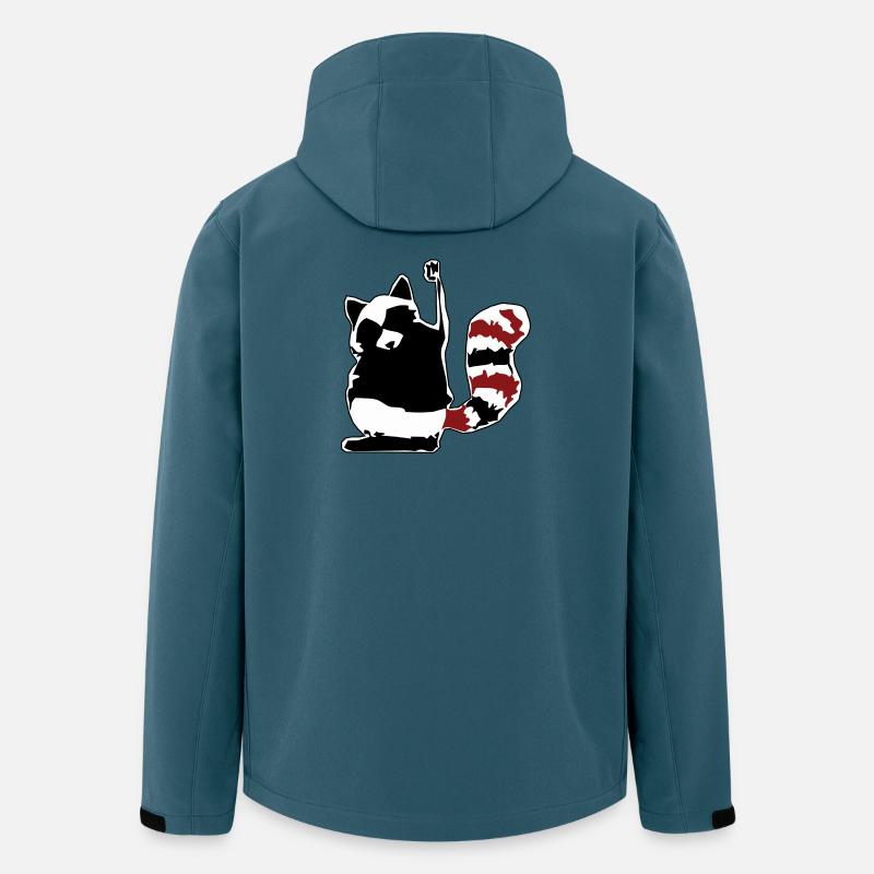 Starke Faust im Flaggenstil - Recycelte Männer Softshell-Jacke von Stanley/Stella - Dunkles Petrol