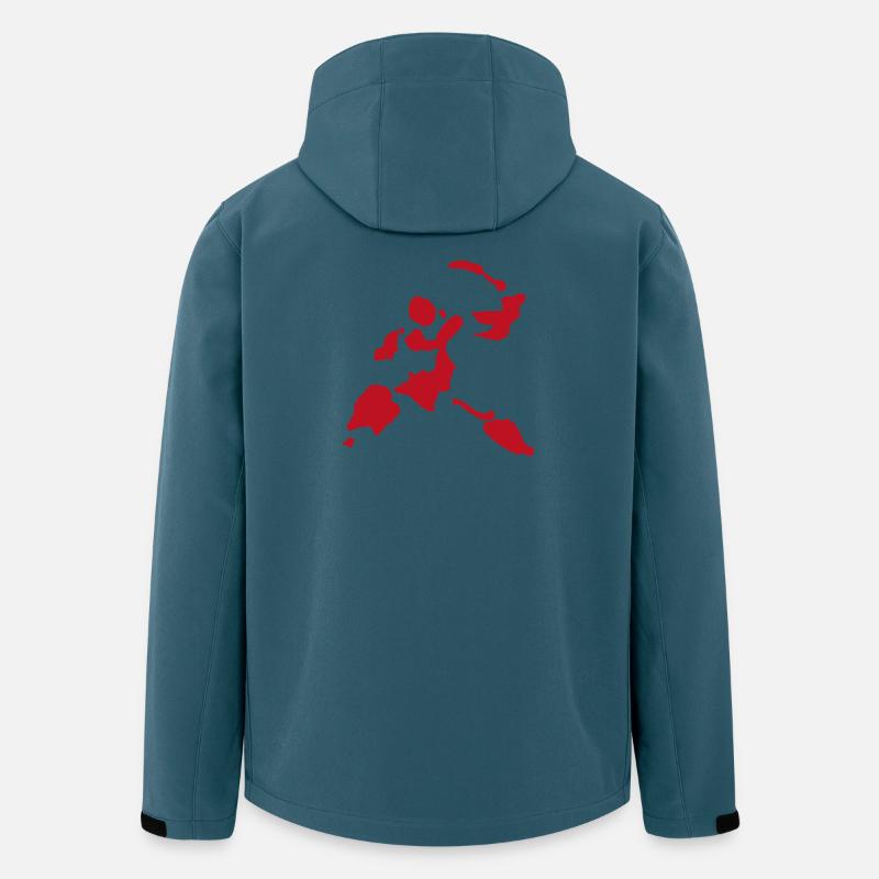 Blutspritzer Schwerkämpfer Krieger Figur - Recycelte Männer Softshell-Jacke von Stanley/Stella - Dunkles Petrol