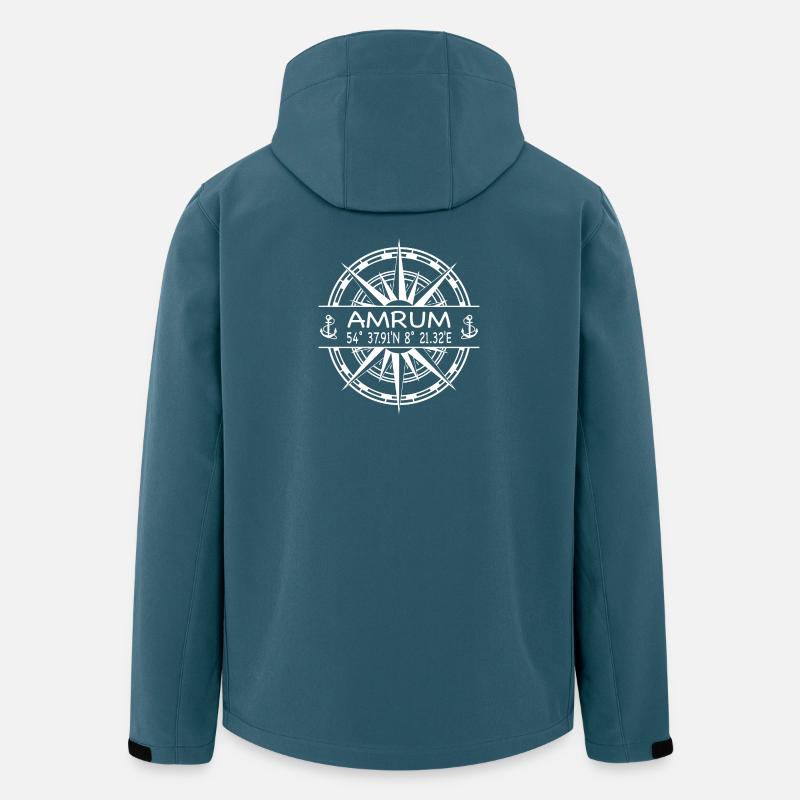 Amrum - Recycelte Männer Softshell-Jacke von Stanley/Stella - Dunkles Petrol