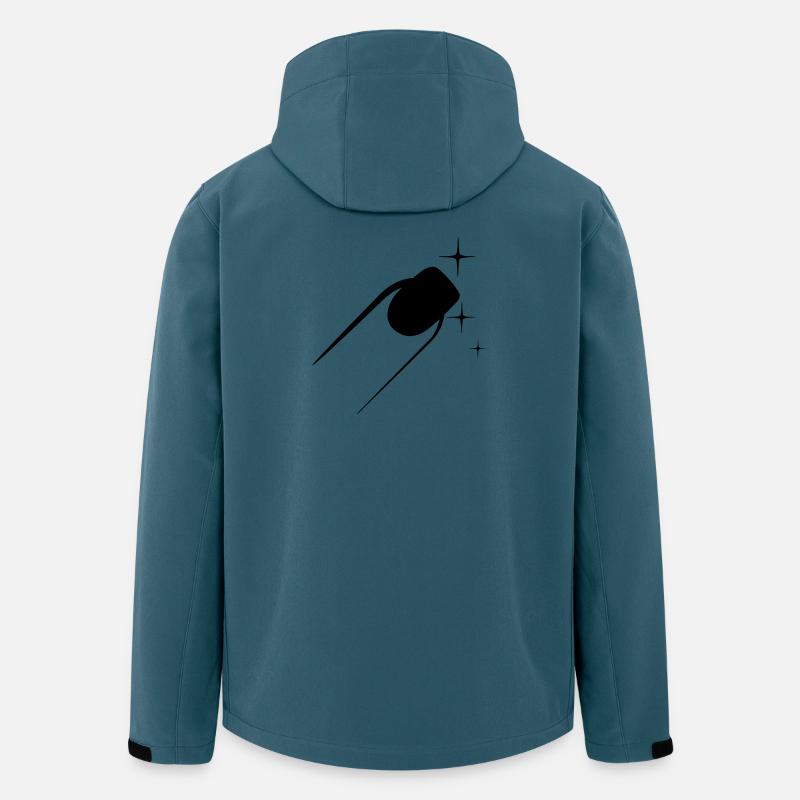 Nagellack-Pediküre-Logo - Recycelte Männer Softshell-Jacke von Stanley/Stella - Dunkles Petrol