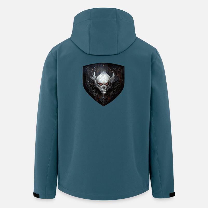 Totenkopf Wappen - Recycelte Männer Softshell-Jacke von Stanley/Stella - Dunkles Petrol