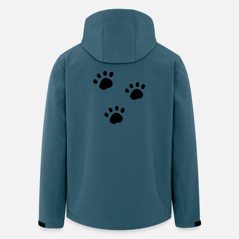 Spuren - Recycelte Männer Softshell-Jacke von Stanley/Stella - Dunkles Petrol