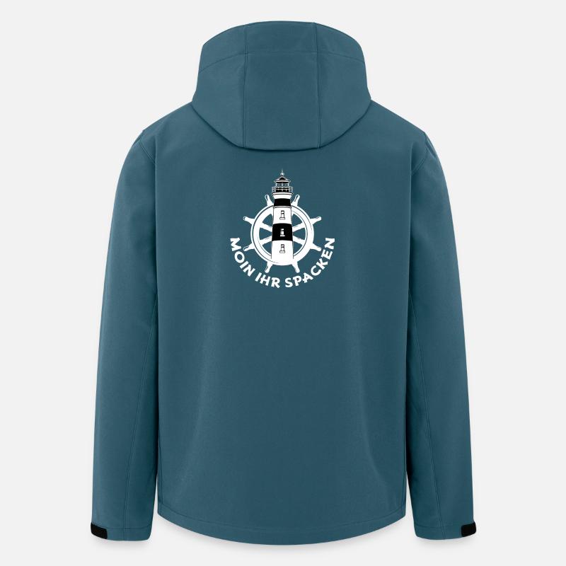 Moin ihr Spacken - Recycelte Männer Softshell-Jacke von Stanley/Stella - Dunkles Petrol