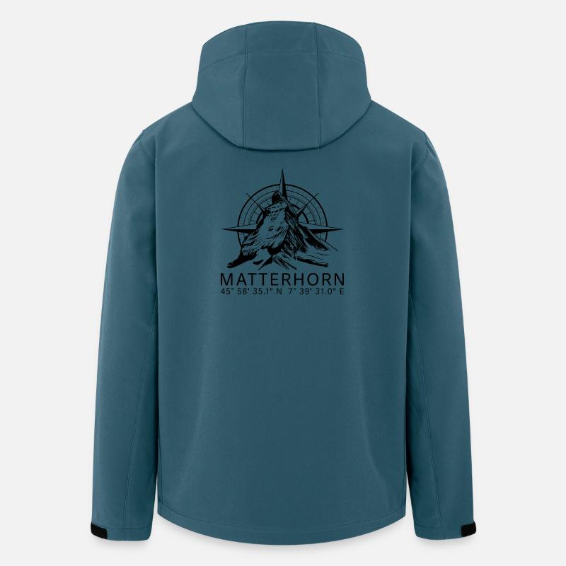 Matterhorn - Recycelte Männer Softshell-Jacke von Stanley/Stella - Dunkles Petrol