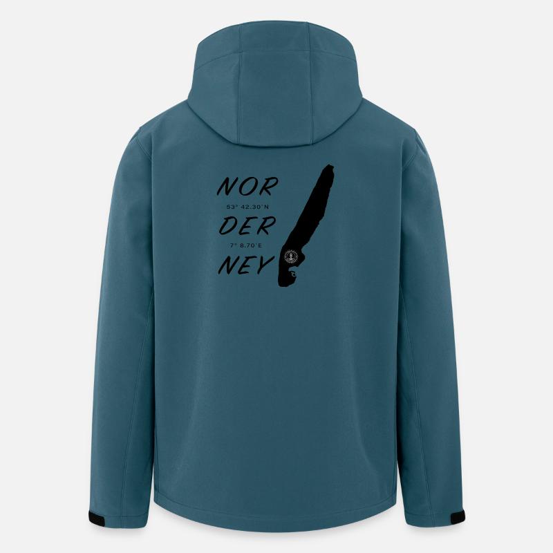 Norderney - Recycelte Männer Softshell-Jacke von Stanley/Stella - Dunkles Petrol