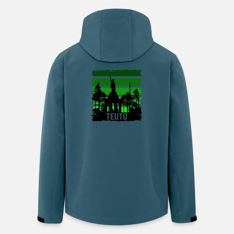 Teutoburger Wald - Recycelte Männer Softshell-Jacke von Stanley/Stella - Dunkles Petrol