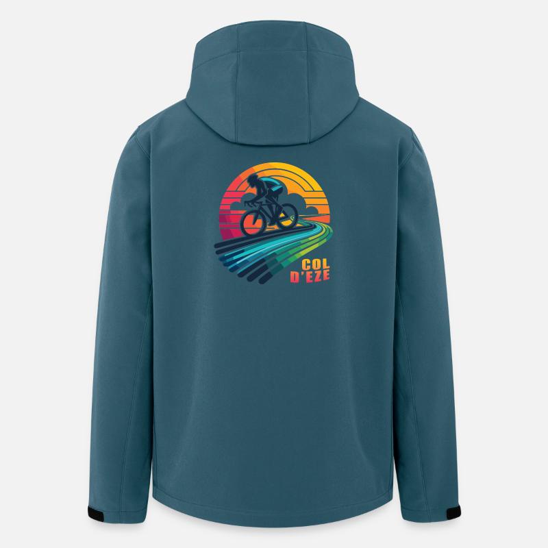 Col d'Eze: Der Aufstieg der Träume - Recycelte Männer Softshell-Jacke von Stanley/Stella - Dunkles Petrol