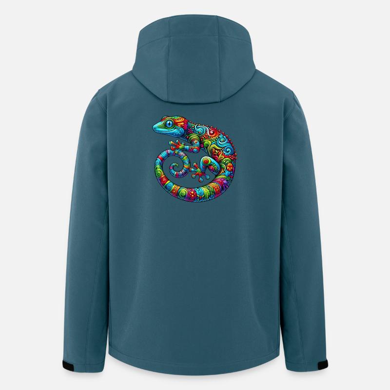 Gecko - Veste softshell homme en polyester recyclé Stanley/Stella - bleu pétrole foncé