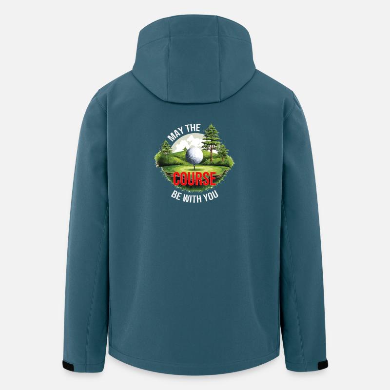 May the Course be with you - Recycelte Männer Softshell-Jacke von Stanley/Stella - Dunkles Petrol