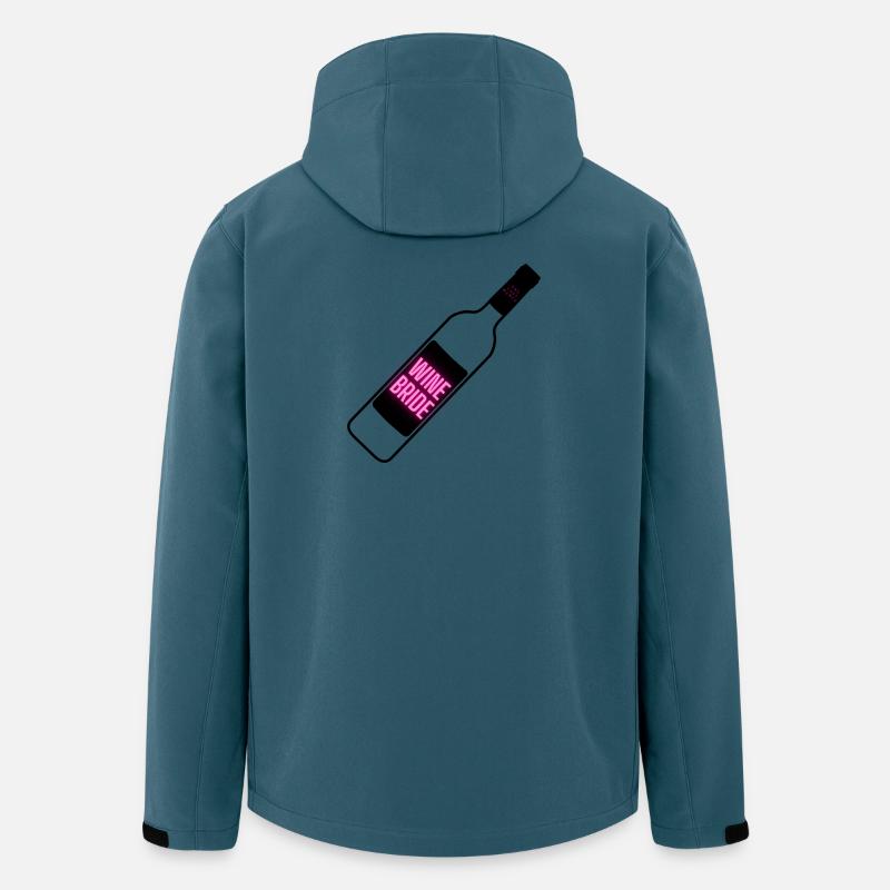 WINE BRIDE - Recycelte Männer Softshell-Jacke von Stanley/Stella - Dunkles Petrol