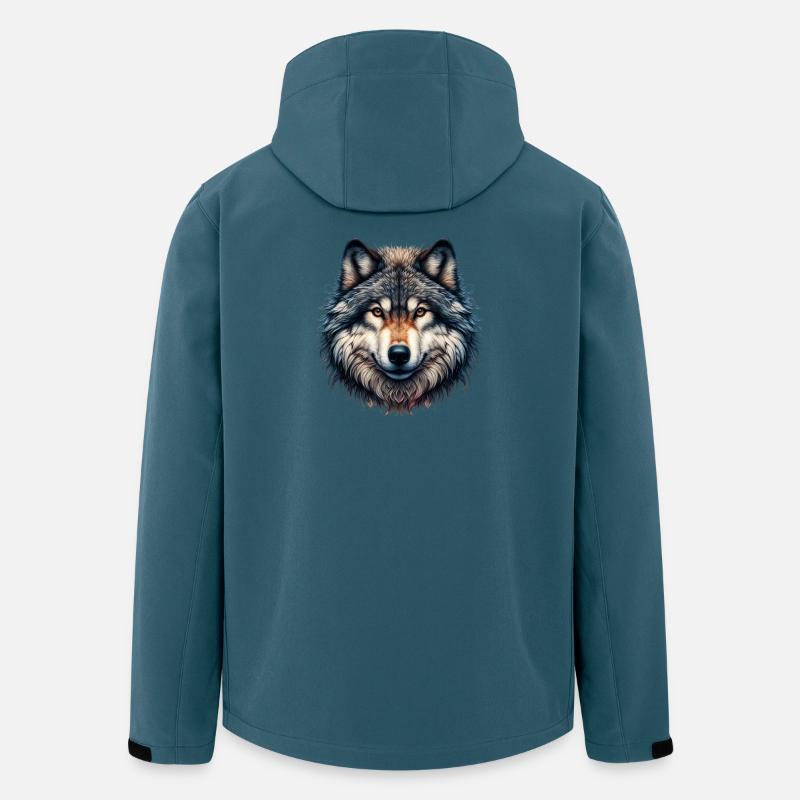 Wolf - Recycelte Männer Softshell-Jacke von Stanley/Stella - Dunkles Petrol