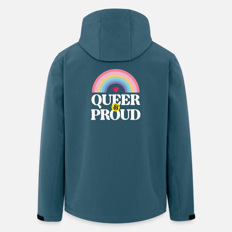 LGBT Pride Month - Queer und stolz - Recycelte Männer Softshell-Jacke von Stanley/Stella - Dunkles Petrol