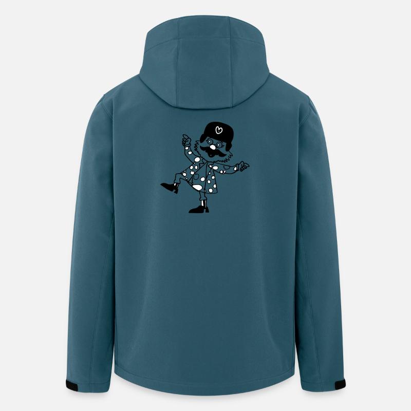 Willkommen im Zirkus - Recycelte Männer Softshell-Jacke von Stanley/Stella - Dunkles Petrol