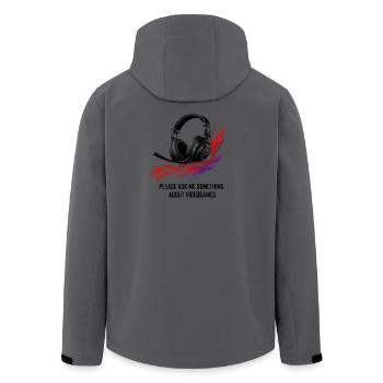 Gaming Headset Spruch Videogames für stolze Gamer - Recycelte Männer Softshell-Jacke von Stanley/Stella - Dunkles Petrol - Hinten - AI Model Male 185 light (185cm)