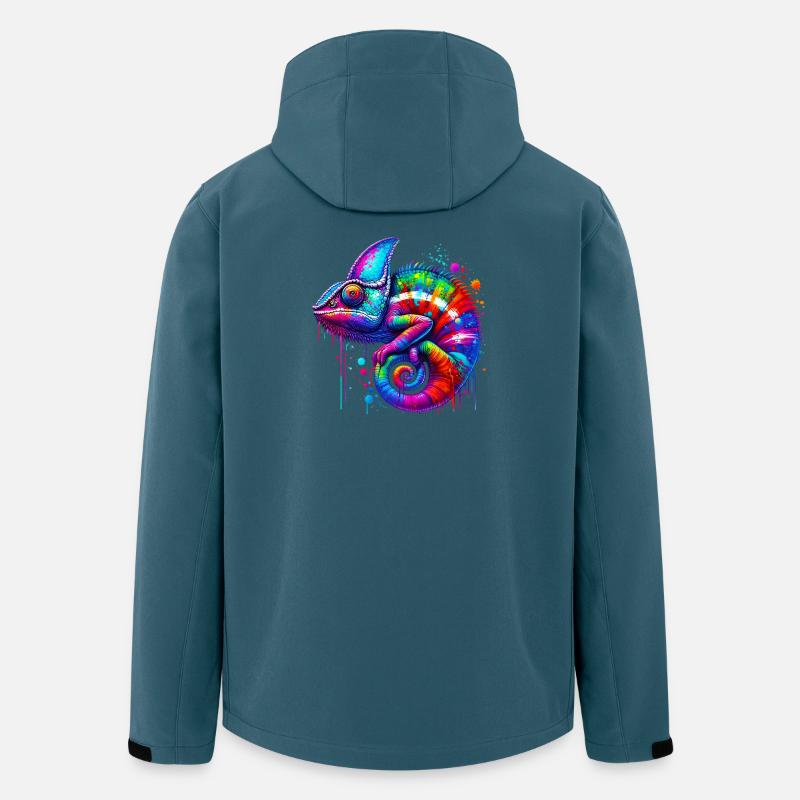 Chamäleon - Recycelte Männer Softshell-Jacke von Stanley/Stella - Dunkles Petrol