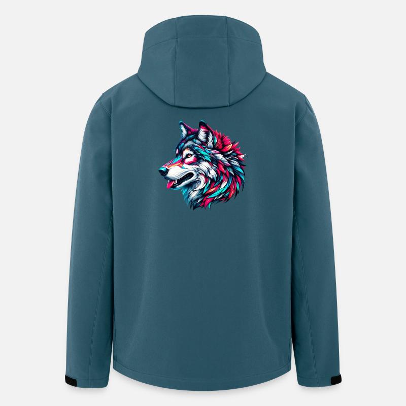 Loup - Veste softshell homme en polyester recyclé Stanley/Stella - bleu pétrole foncé