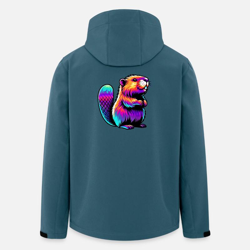 Bieber - Recycelte Männer Softshell-Jacke von Stanley/Stella - Dunkles Petrol