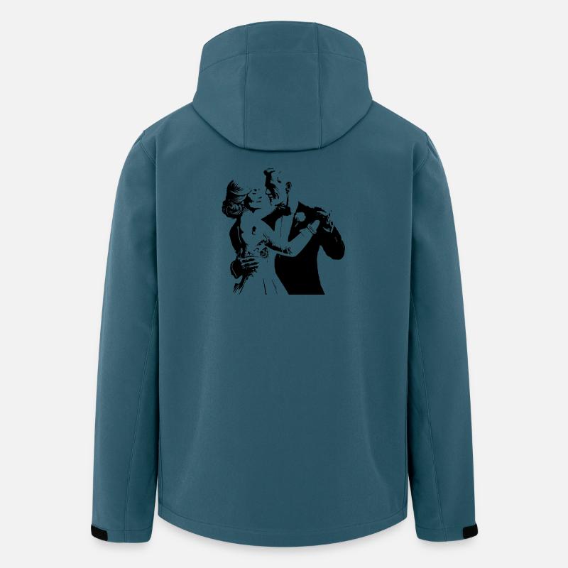 Hochzeit Paar - Recycelte Männer Softshell-Jacke von Stanley/Stella - Dunkles Petrol