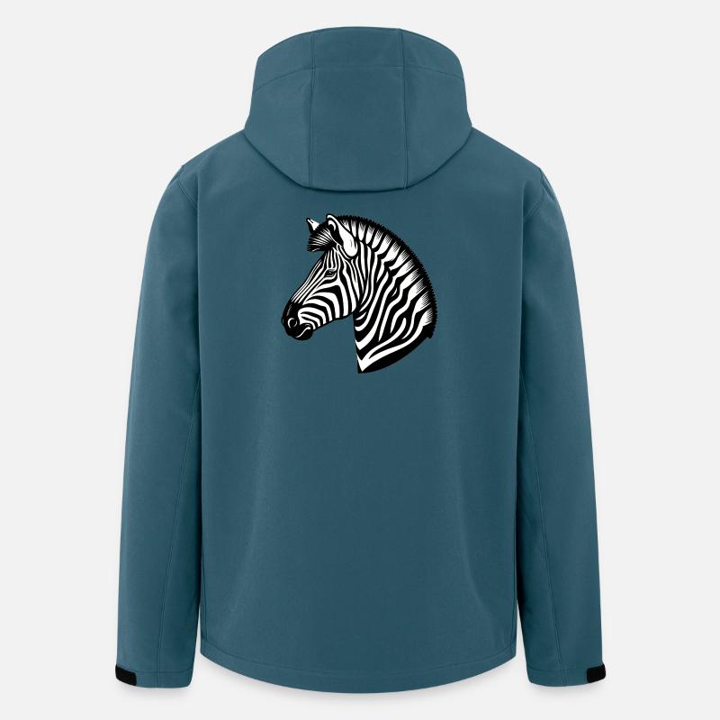 Zebra - Recycelte Männer Softshell-Jacke von Stanley/Stella - Dunkles Petrol
