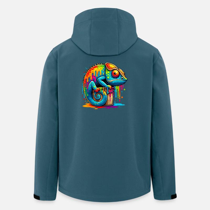 Chamäleon - Recycelte Männer Softshell-Jacke von Stanley/Stella - Dunkles Petrol