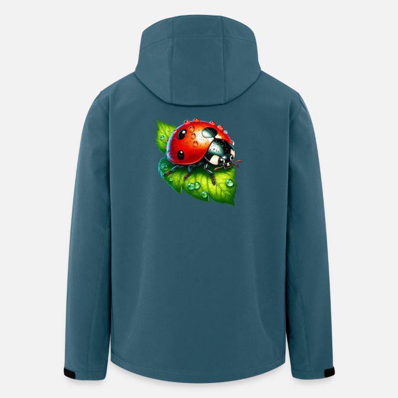 Marienkäfer - Recycelte Männer Softshell-Jacke von Stanley/Stella - Dunkles Petrol