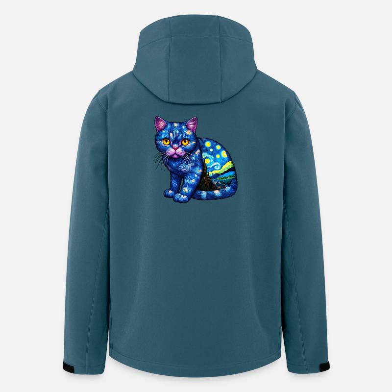 Cat - Men’s Recycled Softshell Jacket by Stanley/Stella - stargazer