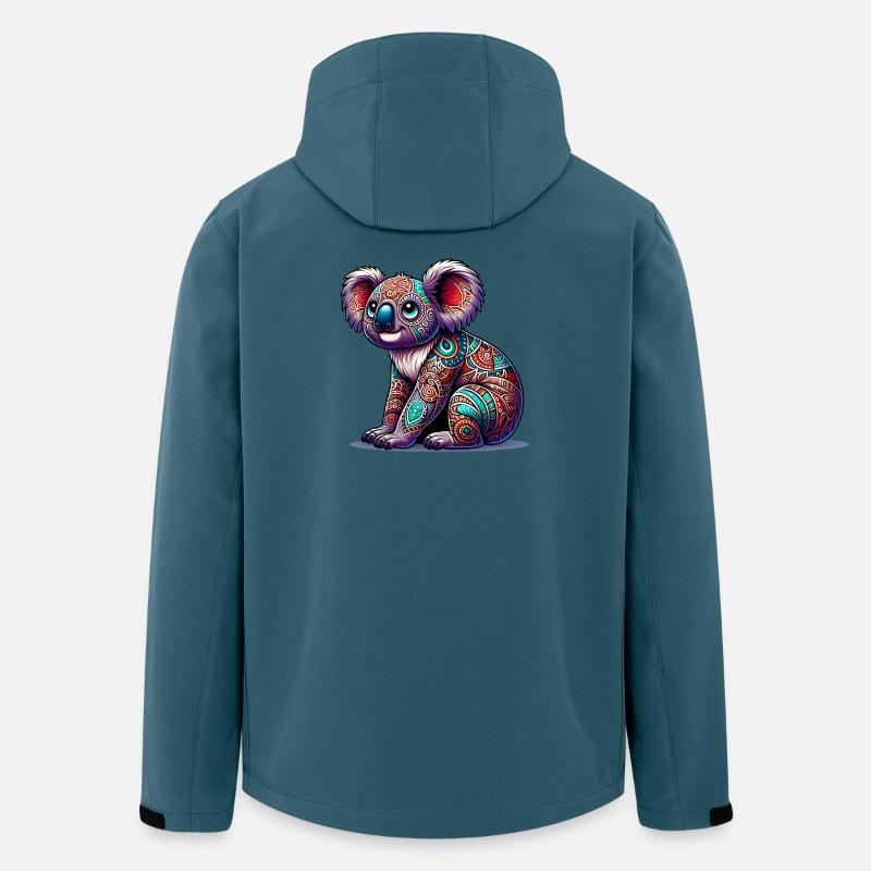 Koala - Recycelte Männer Softshell-Jacke von Stanley/Stella - Dunkles Petrol